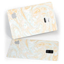Gold Slate Marble Surface V18 - Premium Protective Decal Skin-Kit for the Apple Credit Card