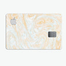 Gold Slate Marble Surface V18 - Premium Protective Decal Skin-Kit for the Apple Credit Card