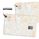 Gold Slate Marble Surface V18 - Premium Protective Decal Skin-Kit for the Apple Credit Card