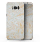 Gold Slate Marble Surface V18 - Samsung Galaxy S8 Full-Body Skin Kit
