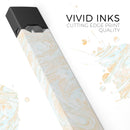 Gold Slate Marble Surface V18 - Premium Decal Protective Skin-Wrap Sticker compatible with the Juul Labs vaping device