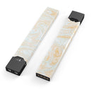 Gold Slate Marble Surface V18 - Premium Decal Protective Skin-Wrap Sticker compatible with the Juul Labs vaping device