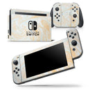 Gold Slate Marble Surface V18 - Vinyl Skin Wrap for Nintendo Switch 2, OLED, Lite, Pro Controller, Wii & Classic Handhelds