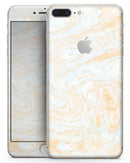 Gold Slate Marble Surface V18 - Skin-kit for the iPhone 8 or 8 Plus