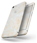 Gold Slate Marble Surface V18 - Skin-kit for the iPhone 8 or 8 Plus