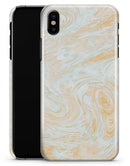 Gold Slate Marble Surface V18 - iPhone X Clipit Case