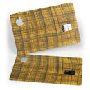Gold Standard Plaid - Premium Protective Decal Skin-Kit for the Apple Credit Card