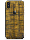 Gold Standard Plaid - iPhone X Skin-Kit