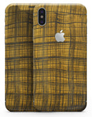 Gold Standard Plaid - iPhone X Skin-Kit