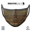 Gold Standard WaterColor Brushed V1 - Made in USA Mouth Cover Unisex Anti-Dust Cotton Blend Reusable & Washable Face Mask with Adjustable Sizing for Adult or Child