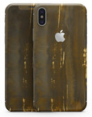 Gold Standard WaterColor Brushed V1 - iPhone X Skin-Kit