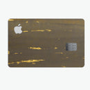 Gold Standard WaterColor Brushed V2 - Premium Protective Decal Skin-Kit for the Apple Credit Card