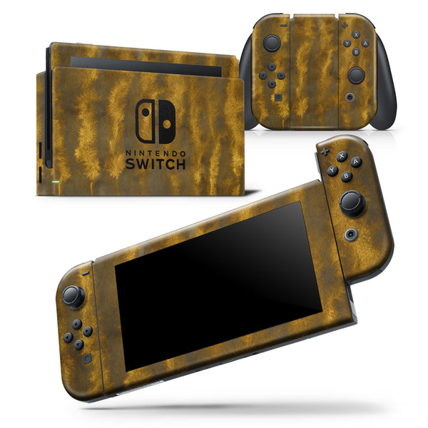 Gold Standard WaterColor Brushed V3 - Skin Wrap Decal for Nintendo Switch Lite Console & Dock - 3DS XL - 2DS - Pro - DSi - Wii - Joy-Con Gaming Controller