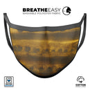 Gold Standard WaterColor Brushed V4 - Made in USA Mouth Cover Unisex Anti-Dust Cotton Blend Reusable & Washable Face Mask with Adjustable Sizing for Adult or Child