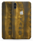 Gold Standard WaterColor Brushed V4 - iPhone X Skin-Kit