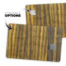 Gold Standard ZebraWood - Premium Protective Decal Skin-Kit for the Apple Credit Card