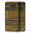Gold Standard ZebraWood - Samsung Galaxy S8 Full-Body Skin Kit