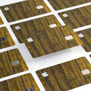 Gold Standard ZebraWood V2 - Premium Protective Decal Skin-Kit for the Apple Credit Card