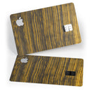 Gold Standard ZebraWood V2 - Premium Protective Decal Skin-Kit for the Apple Credit Card