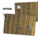 Gold Standard ZebraWood V2 - Premium Protective Decal Skin-Kit for the Apple Credit Card