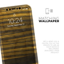 Gold Standard ZebraWood  - Protective Skin Wrap & Decal – Compatible with iPhone SE to iPhone 17 Pro Max (All Models)