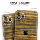 Gold Standard ZebraWood  - Protective Skin Wrap & Decal – Compatible with iPhone SE to iPhone 17 Pro Max (All Models)
