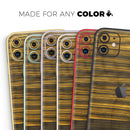 Gold Standard ZebraWood  - Protective Skin Wrap & Decal – Compatible with iPhone SE to iPhone 17 Pro Max (All Models)