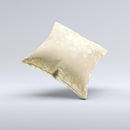 Gold Unfocused Sparkles ink-Fuzed Decorative Throw Pillow