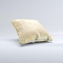Gold Unfocused Sparkles ink-Fuzed Decorative Throw Pillow