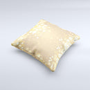 Gold Unfocused Sparkles ink-Fuzed Decorative Throw Pillow