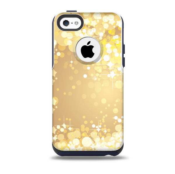 Gold Unfocused Sparkles Skin for the iPhone 5c OtterBox Commuter Case