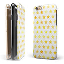 Gold Watercolor Stars iPhone 6/6s or 6/6s Plus 2-Piece Hybrid INK-Fuzed Case