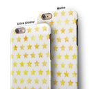 Gold Watercolor Stars iPhone 6/6s or 6/6s Plus 2-Piece Hybrid INK-Fuzed Case