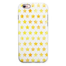 Gold Watercolor Stars iPhone 6/6s or 6/6s Plus 2-Piece Hybrid INK-Fuzed Case
