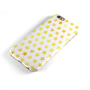 Gold Watercolor Stars iPhone 6/6s or 6/6s Plus 2-Piece Hybrid INK-Fuzed Case