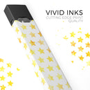Gold Watercolor Stars - Premium Decal Protective Skin-Wrap Sticker compatible with the Juul Labs vaping device