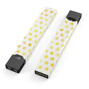 Gold Watercolor Stars - Premium Decal Protective Skin-Wrap Sticker compatible with the Juul Labs vaping device