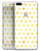 Gold Watercolor Stars - Skin-kit for the iPhone 8 or 8 Plus