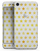 Gold Watercolor Stars - Skin-kit for the iPhone 8 or 8 Plus