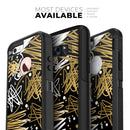 Gold and Black Squiggly - Skin Kit for the iPhone OtterBox Cases