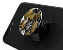 Gold and Black Squiggly - Skin Kit for PopSockets and other Smartphone Extendable Grips & Stands