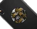 Gold and Black Squiggly - Skin Kit for PopSockets and other Smartphone Extendable Grips & Stands