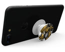Gold and Black Squiggly - Skin Kit for PopSockets and other Smartphone Extendable Grips & Stands