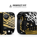 Gold and Black Squiggly // Vinyl Skin Wrap for Steam Deck OLED & Steam Deck (LCD) — Soft Matte or Ultra Gloss