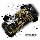 Gold and Black Squiggly // Vinyl Skin Wrap for Steam Deck OLED & Steam Deck (LCD) — Soft Matte or Ultra Gloss