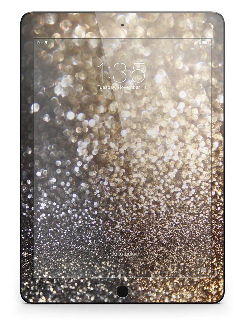 Gold and Black Unfocused Glimmering RainFall - iPad Pro 97 - View 6.jpg