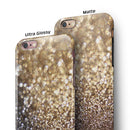 Gold and Black Unfocused Glimmering RainFall iPhone 6/6s or 6/6s Plus 2-Piece Hybrid INK-Fuzed Case