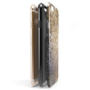 Gold and Black Unfocused Glimmering RainFall iPhone 6/6s or 6/6s Plus 2-Piece Hybrid INK-Fuzed Case