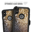 Gold and Black Unfocused Glimmering RainFall - Skin Kit for the iPhone OtterBox Cases