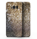 Gold and Black Unfocused Glimmering RainFall - Samsung Galaxy S8 Full-Body Skin Kit